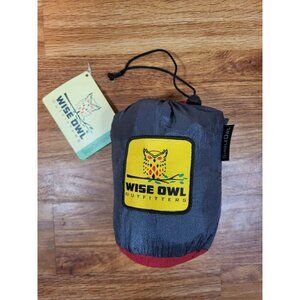 Wise Owl Outfitters‎ Camping Hammock with Tree Straps, Medium - Charcoal & Red